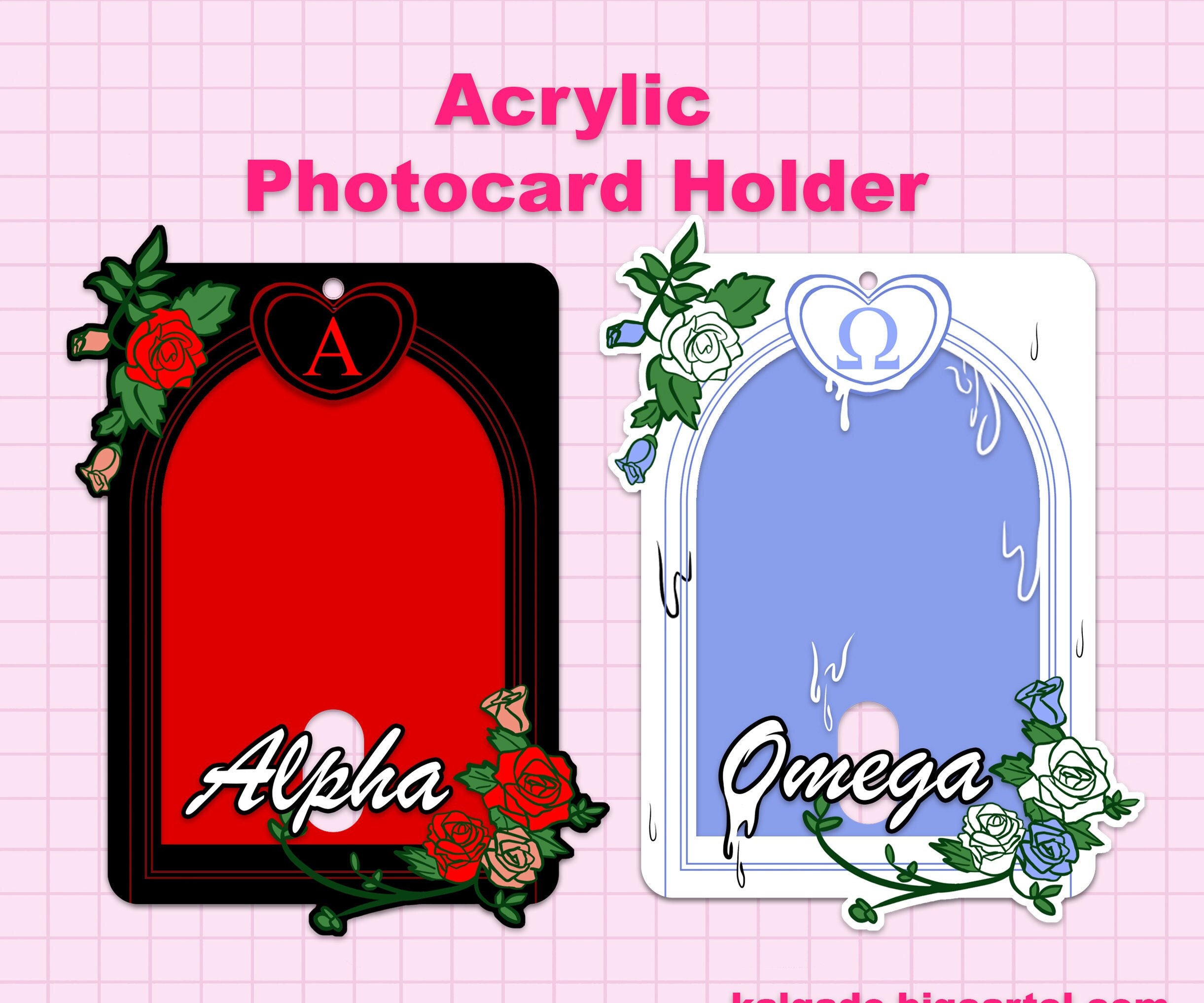 Omegaverse Alpha Omega A/B/O Acrylic Photocard Holder Keychain - Etsy