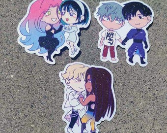 Alien Stage ALNST MiziSua IvanTill HyunaLuka Glitter Die cut stickers