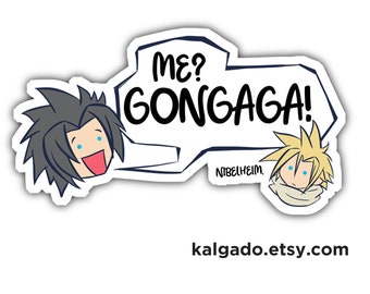 Final Fantasy VII FF7 Zack Fair Cloud Strife Gongaga Vinyl Sticker