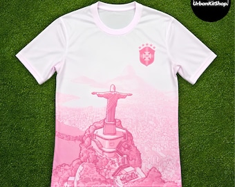 Brasilien Pink Konzept Fußball-Trikot