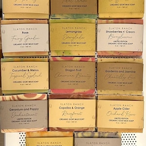 Raw Goat Milk Soap - (multiple varieties) Slaton Ranch