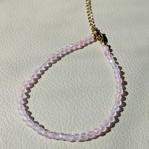 "Pink Cloud" Bracelet - Faceted Rose Quartz & Gold