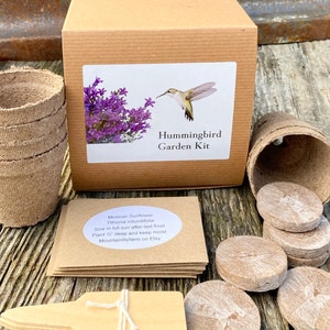 Hummingbird Garden Gift Set, Grow Your Own Hummingbird Garden, Gift for Gardener image 5