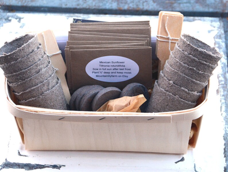 Hummingbird Garden Kit Garden Gift Basket Gardening Gift