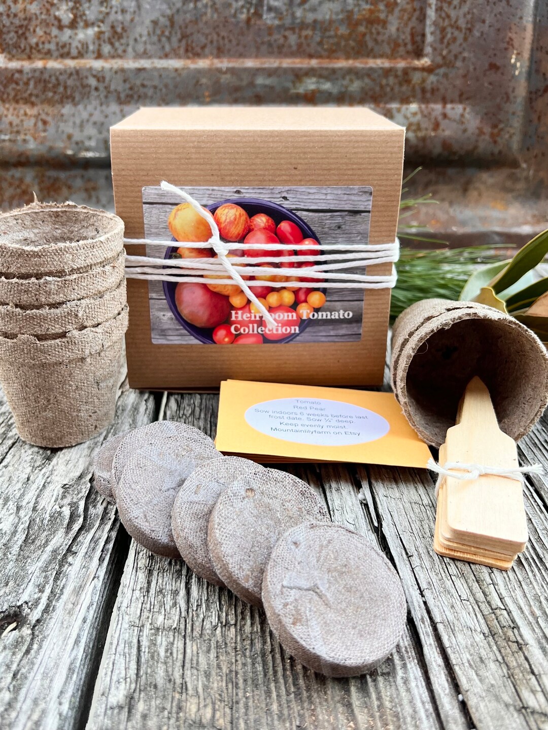 Heirloom Tomato Garden Kit Tomato Seeds and Garden Supplies Etsy