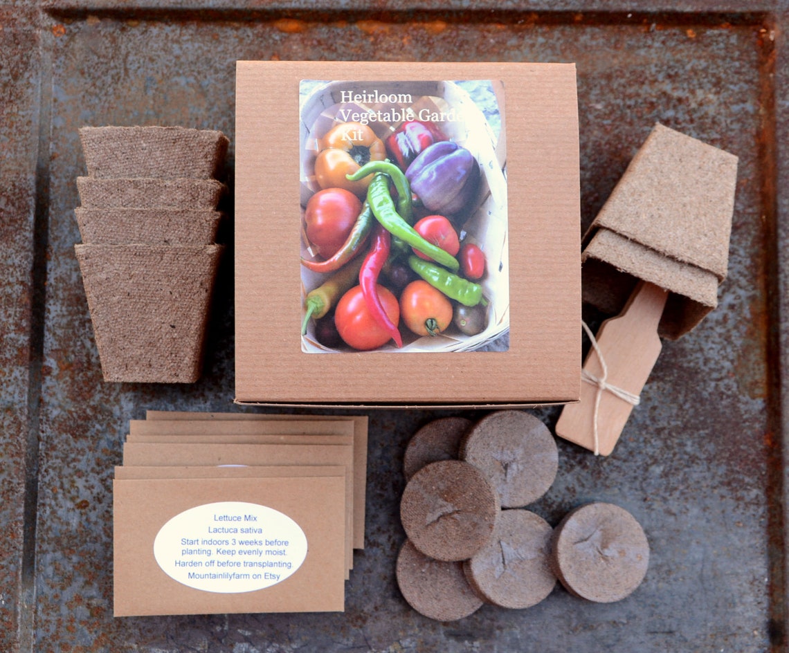 Vegetable Garden Gift Box Heirloom Vegetable Seeds and Etsy