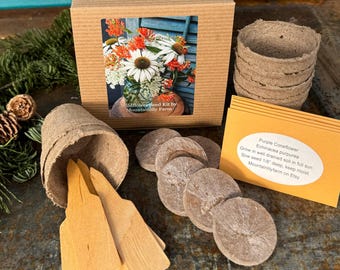 Wildflower Garden Seed Kit, Seeds and Garden Supplies to Grow Your Own Wildflowers