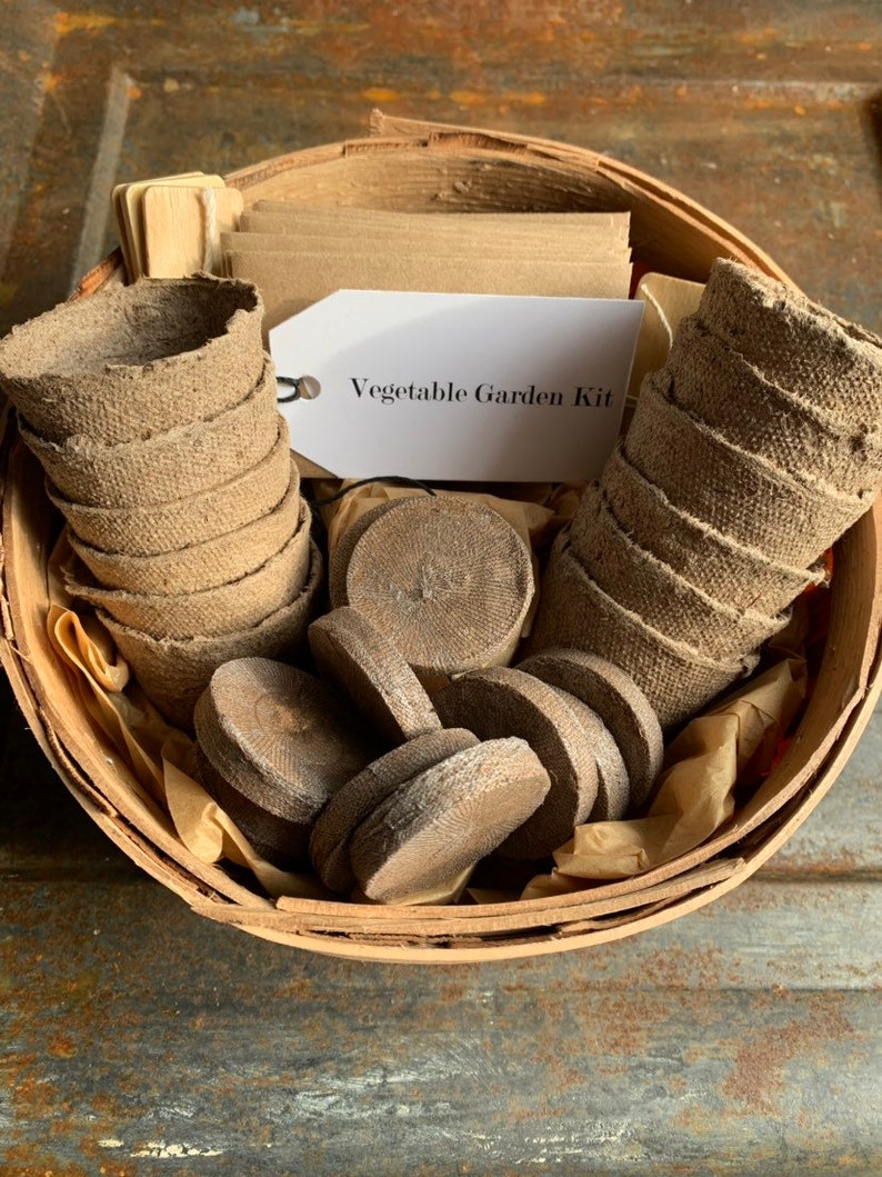 Heirloom Vegetable Seed Kit Garden Gift Basket Gardening Etsy