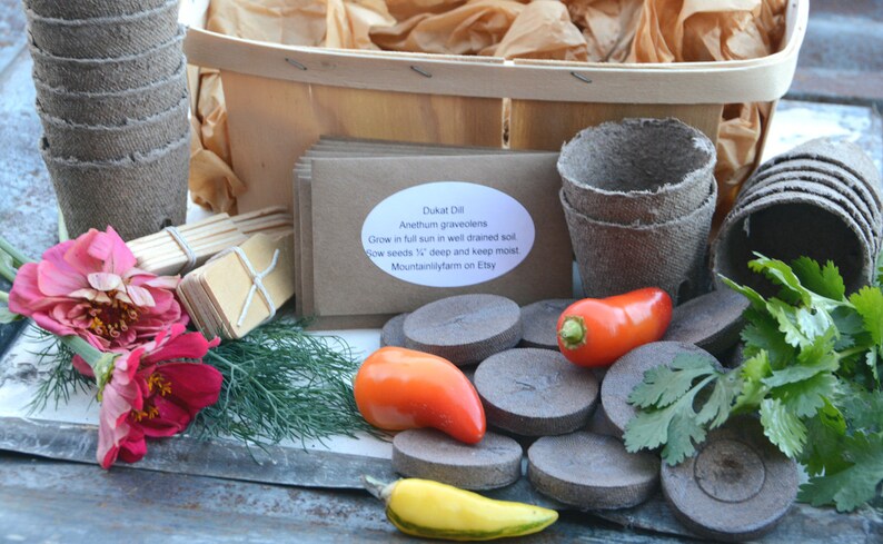 Garden Gift Basket, Heirloom Vegetable Seeds with Garden Supplies, Great Housewarming Gift image 8