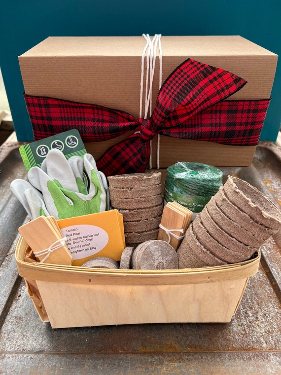Gardening Gift Basket Gift for Gardener Garden Seeds and