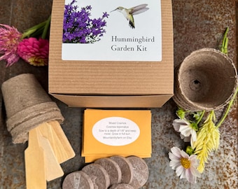 Hummingbird Garden Seed Kit – Gift for Gardeners, Moms, Nature Lovers – Attracts Hummingbirds