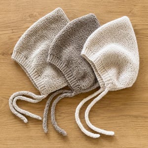 Baby Pixie Mütze Strickanleitung • Nahtlose Kapuzenmütze mit I-Cord • PDF Anleitung für Neugeborene