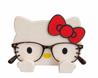 Hello Kitty Eyeglasses Holder: Gaming Room Decor, Kids Room Decor, Birthday Gift for Sanrio Fan