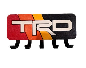 TRD Key Holder | 3D Printed Wall Mount | Toyota Racing Development Decor