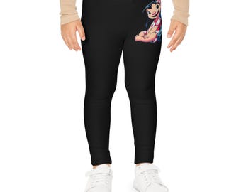 Süße Duo Black Lilo & Stitch Kinder Leggings