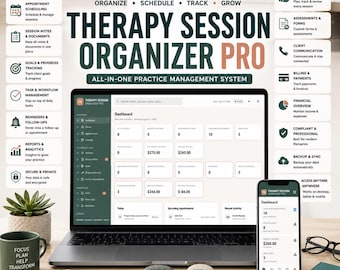 Therapy Session Organizer Pro | Offline HTML Practice Management System