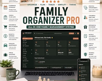 Family Organizer Pro | All-in-One Offline HTML Family Management System