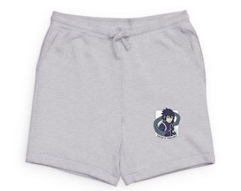 Anime Dark Knight Crest Sweatshorts | Casual Lounge Shorts