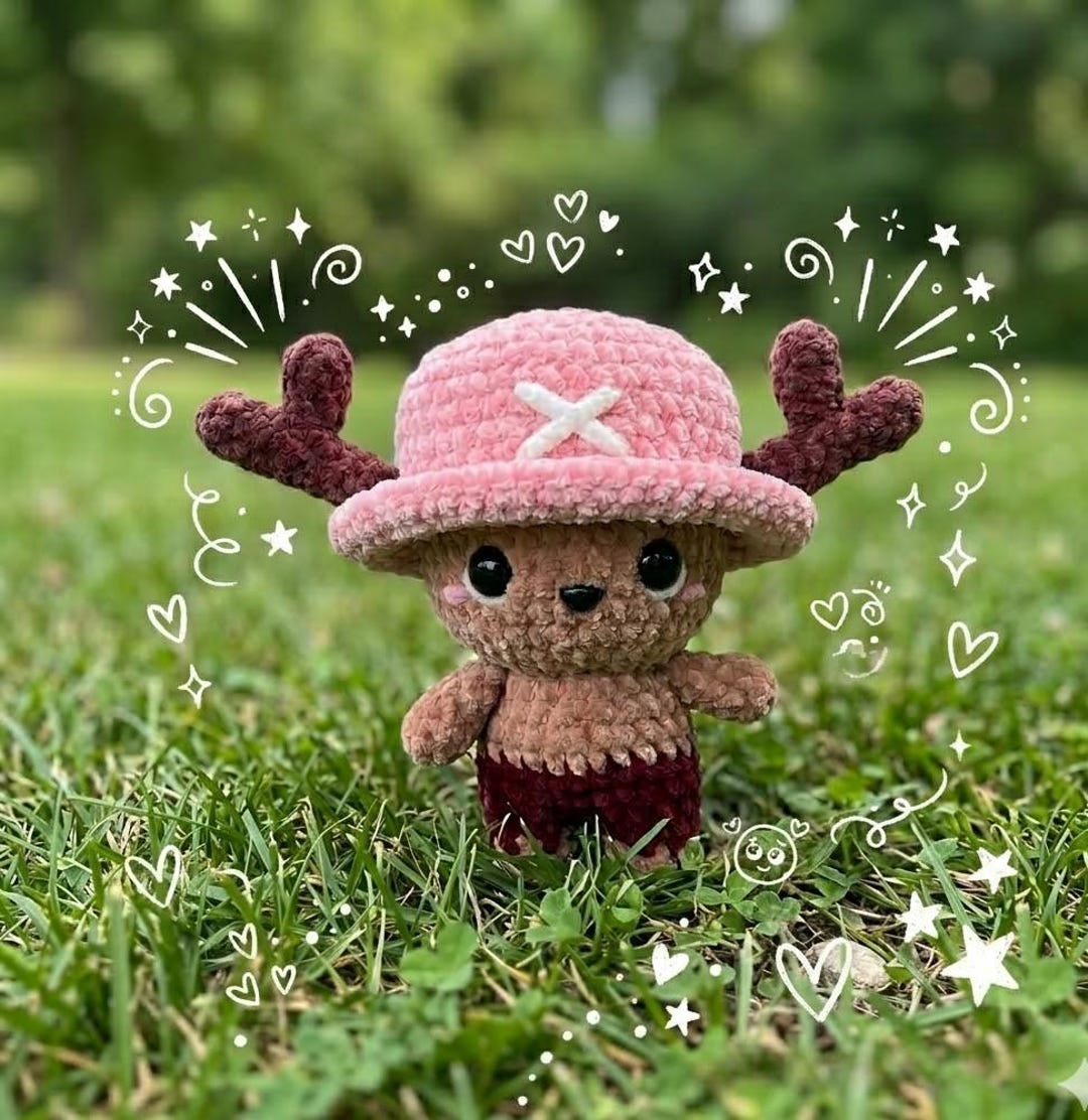 Chopper Amigurumi Crochet Pattern PDF | Anime Plush Doll Tutorial for ...