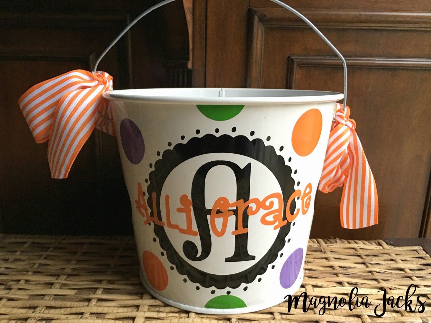 Custom Halloween Trick or Treat Candy Bucket - Etsy
