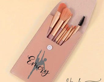 Stocking Stuffer for Dancers | Competition Makeup Brush Set | Dance Team Gift | Dancer Gift | Travel Makeup Brush | Cheerleader | On the Go