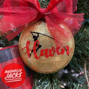 Pole Vaulting Ornament | Personalized | Pole Vault | Pole Vault Gift | Track & Field | Track Ornament | Coach Gift