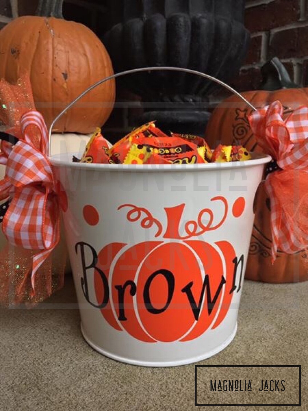 Custom Halloween Trick or Treat Candy Bucket - Etsy
