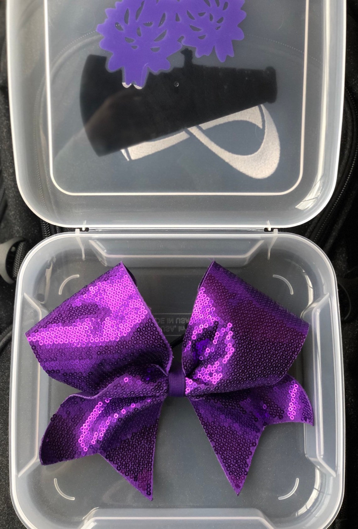 Cheer Bow Box Cheer Bow Holder Bow Box Cheerleading Bow Etsy