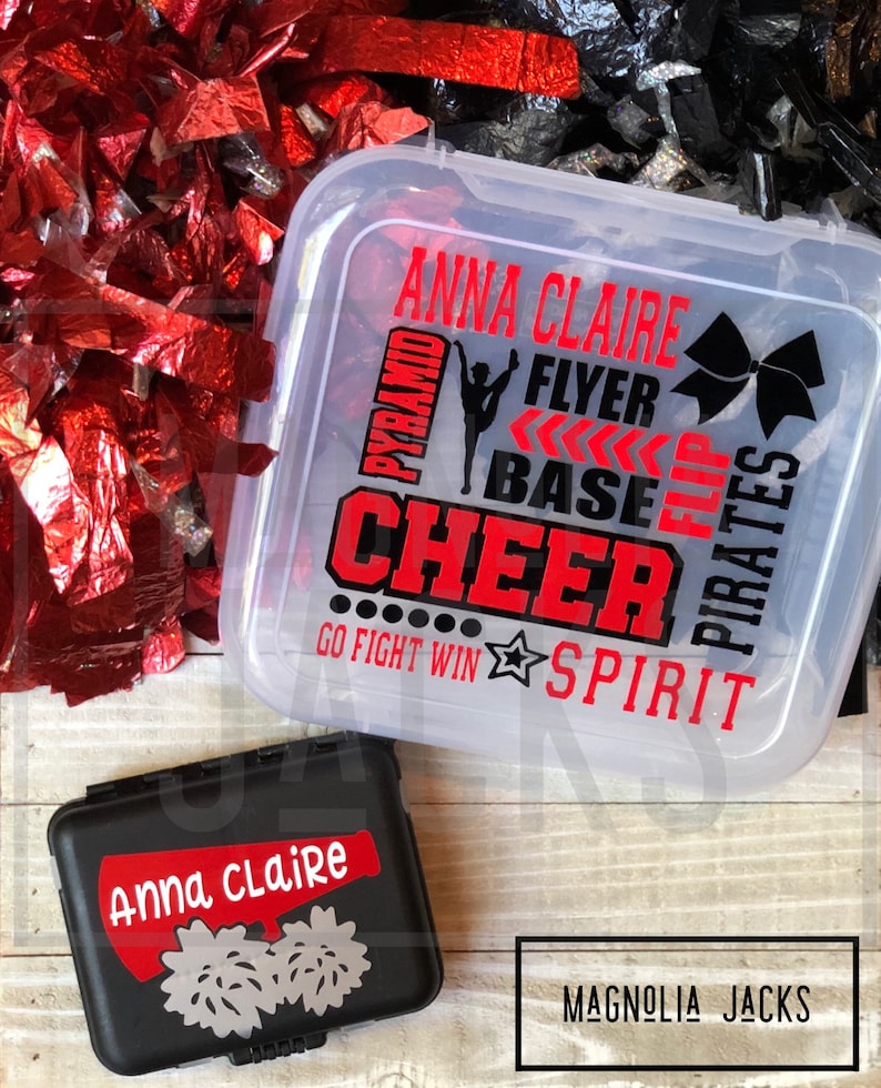 Cheer T Set Cheerleader Bow Box Team T Cheerleader Etsy