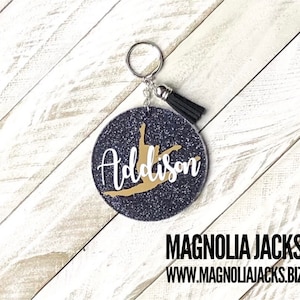 Dance Keychain | acrylic key chain | Personalized acrylic keychain | Dance | Team gift | Personalized keychain | Glitter Key Chain | Tassel