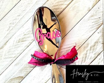 Personalized Hair Brush | Dance Team Gift | Dance Gift | Party Favors | Birthday Gift | Recital Gift | Dance Competition