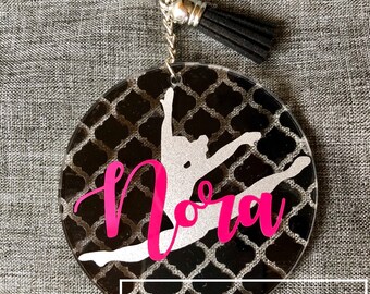 Dance Keychain | acrylic key chain | Personalized acrylic keychain | Dance | Team gift | Personalized keychain | Senior gift | Tassel