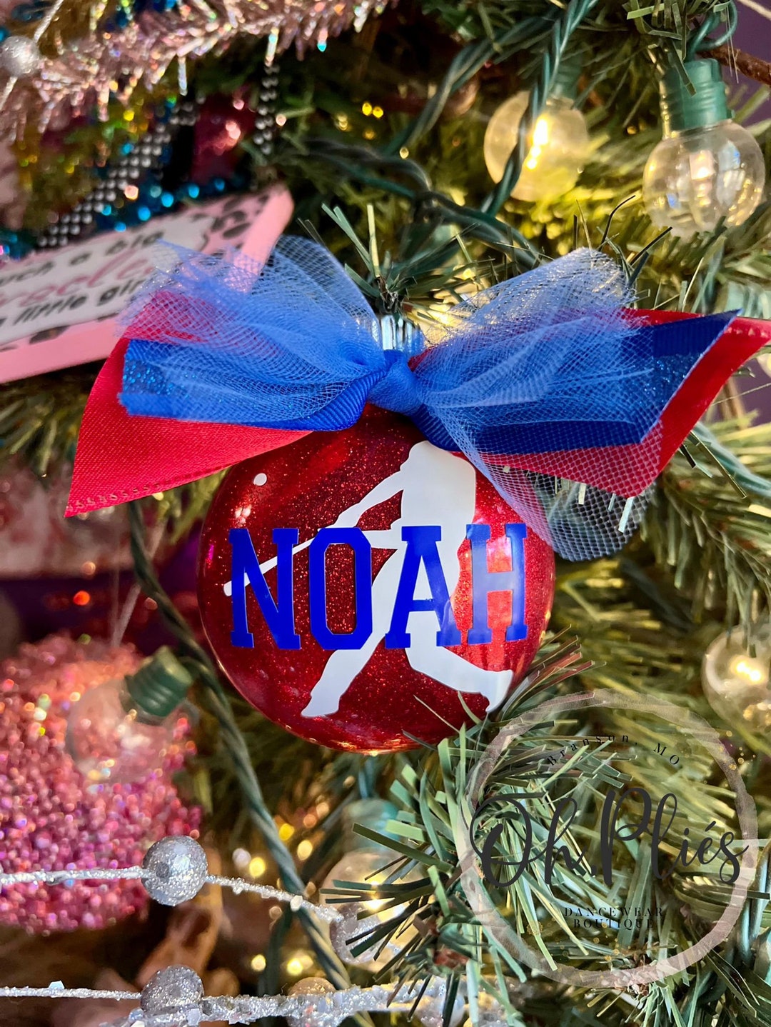 Baseball Personalized Ornament Baseball Coach Ornament High School