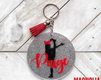Cheer Keychain | acrylic key chain | Personalized acrylic keychain | Cheerleader | Team gift | Personalized keychain | Nationals Gift |