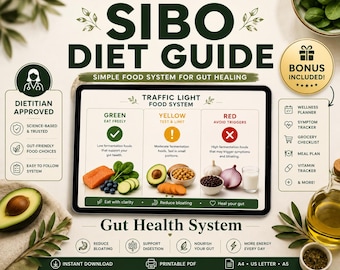 SIBO Diet Food List | Low FODMAP Grocery Guide (Printable PDF)