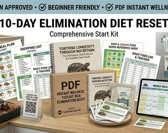 10-Day Elimination Diet Plan, Food Sensitivity Guide, Clean Eating (Digital PDF)