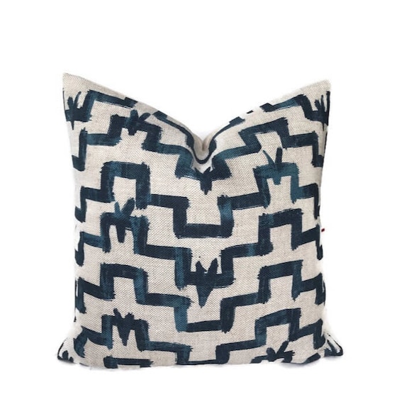 Zak And Fox Pillow Cover In Tulu Indigo Blue Geometric Etsy Enchanting Etsy Decorative Throw Pillows Zak And Fox Pillow Cover In Tulu Indigo Blue Geometric Etsy Enchanting Etsy Decorative Throw Pillows