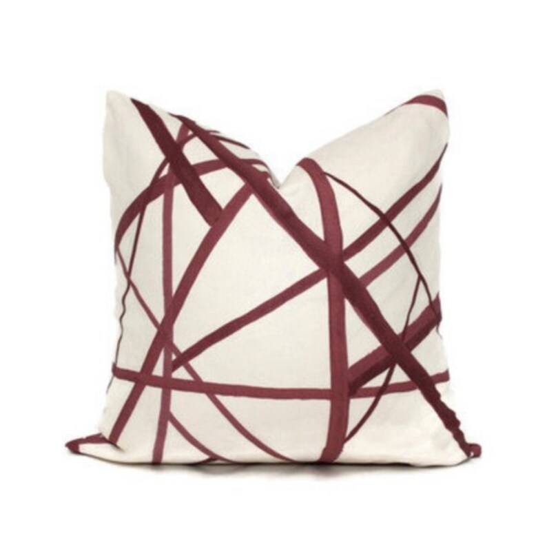 Kelly Wearstler Channels Pillow Cover In Plum Decorative Etsy