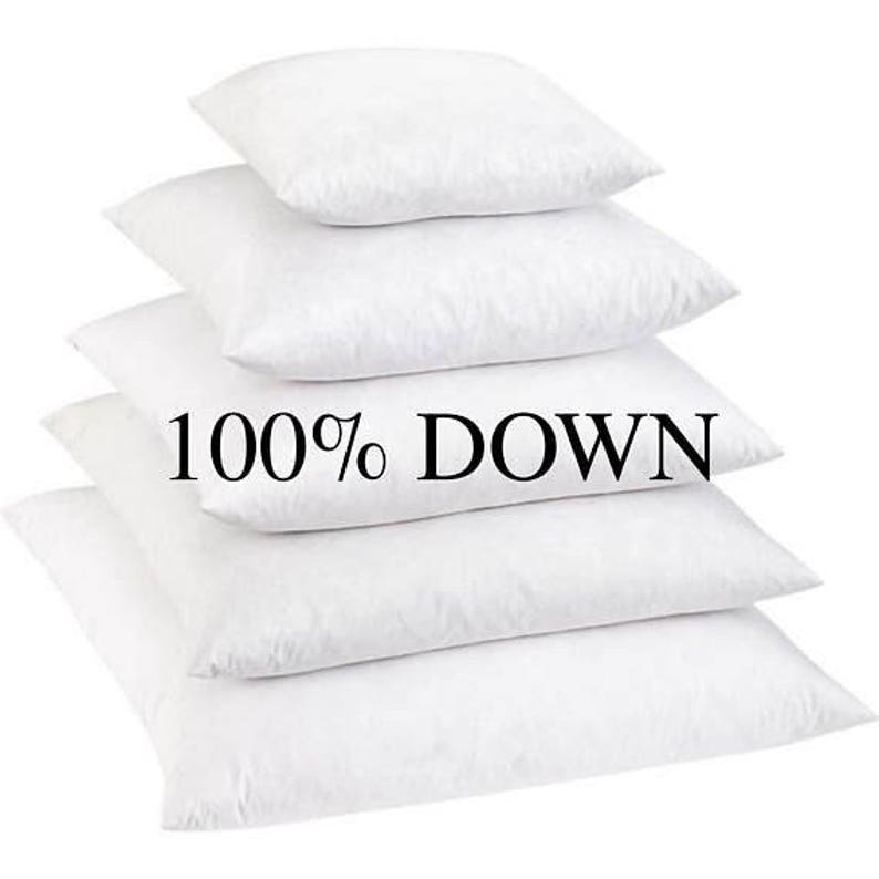 100 Down Pillow Inserts Down Pillows Down Pillow Inserts Etsy