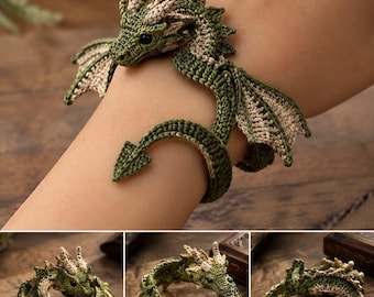 Crochet Dragon Bracelet Pattern | Wearable Amigurumi Tutorial (PDF Download)