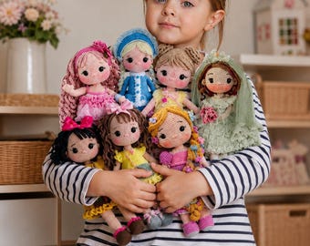 10+ Crochet Doll Patterns Bundle: Amigurumi Collection, Plush Toy Tutorials (PDF Download)