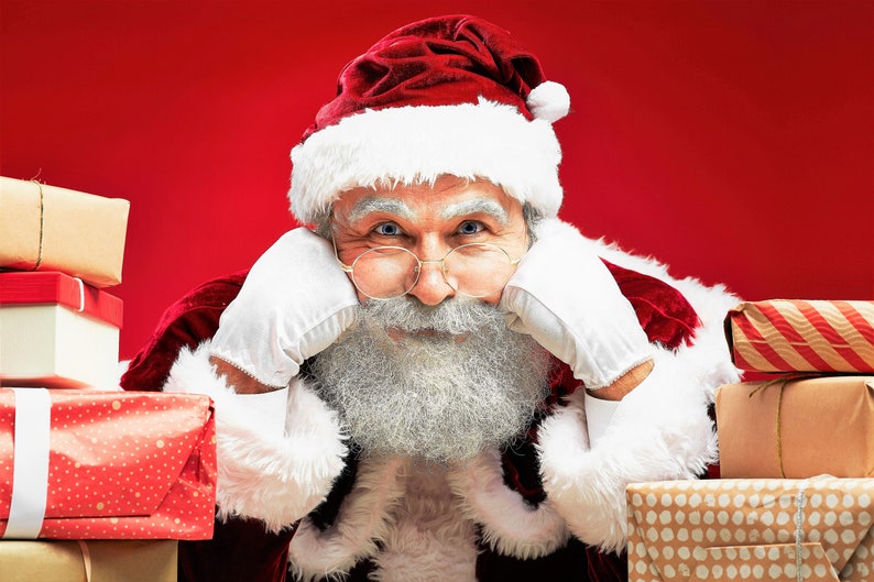Faces of Christmas Grayscale Art Coloring Book