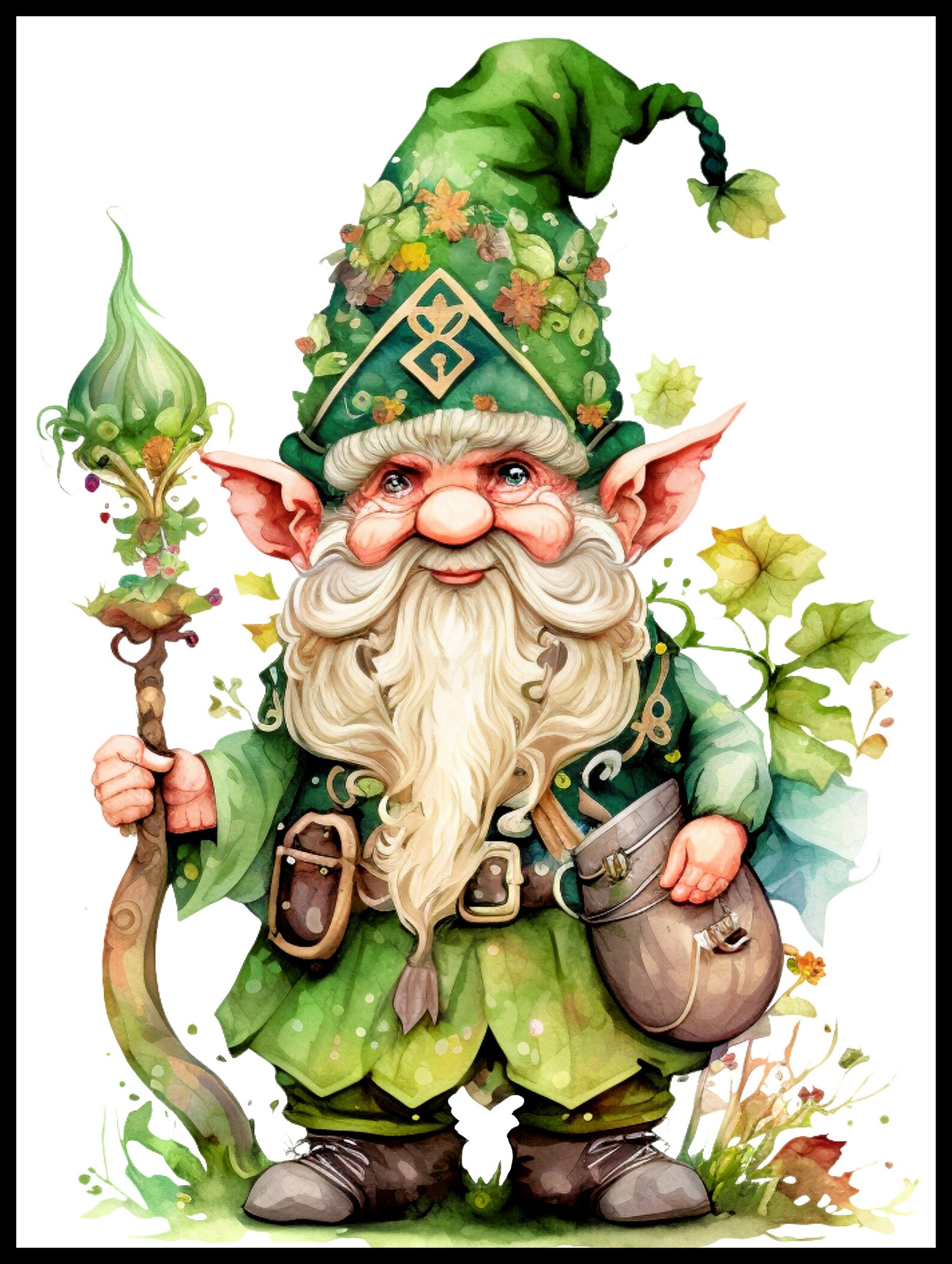 Lucky Irish Gnomes Grayscale Art Coloring Book Etsy
