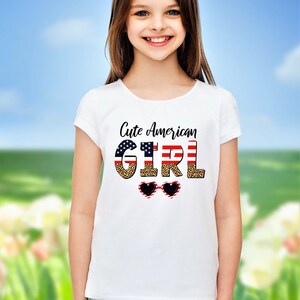 Cute American Girl and Flipflops Fireworks Freedom T shirt Graphic PNG Design, POD, Clip Art, Sublimation, Cardmaking, Commercial Use, Etc.