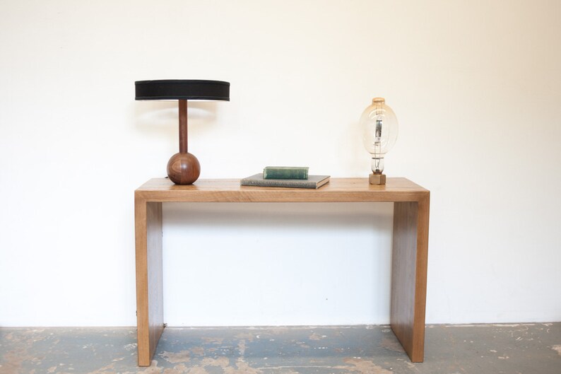 Console Table White Oak Etsy