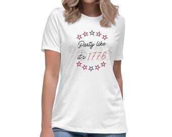 Party Like It’s 1776 Patriotic Shirt, USA Fireworks Fourth of July Tee