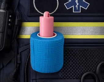 EMS Coban & Medical Tape Keychain Holder | 3D Printed EMT Tape Holder | Paramedic Gift | First Responder Accessory | Nurse Gift
