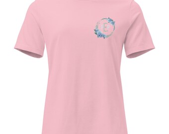 Southern Bloom Initial Crest Women's Relaxed T-Shirt