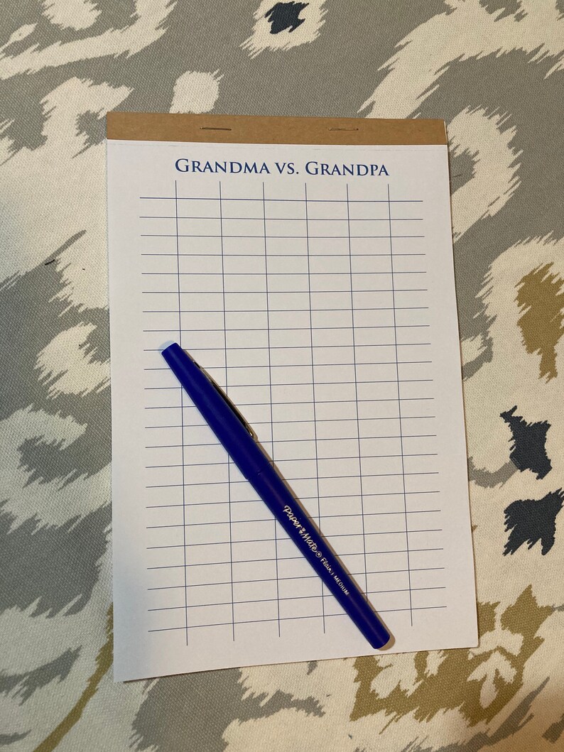 Personalized Game Scorecard Notepad: Family Game Night Score Sheets - Etsy