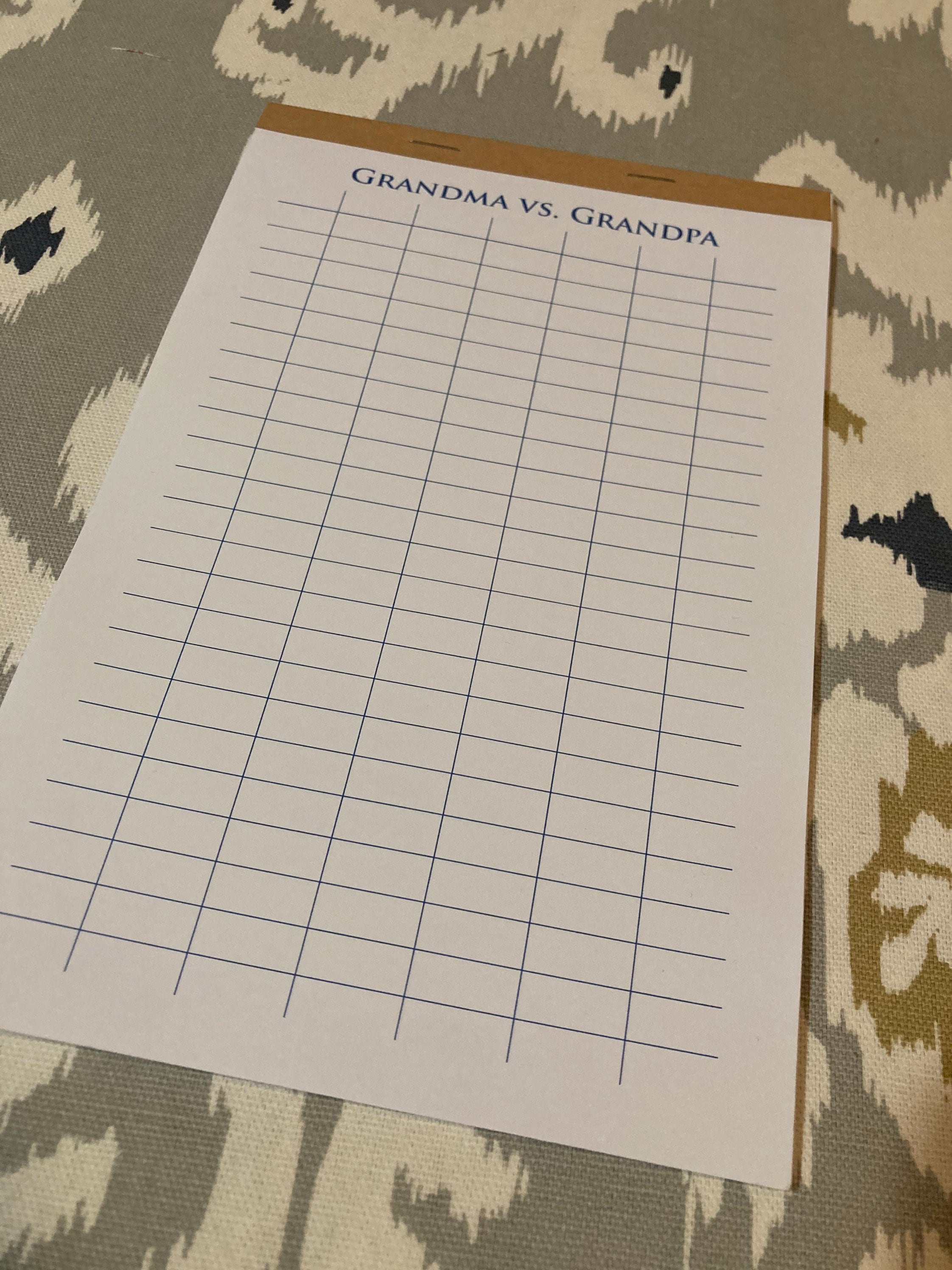 Personalized Game Scorecard Notepad: Family Game Night Score Sheets - Etsy